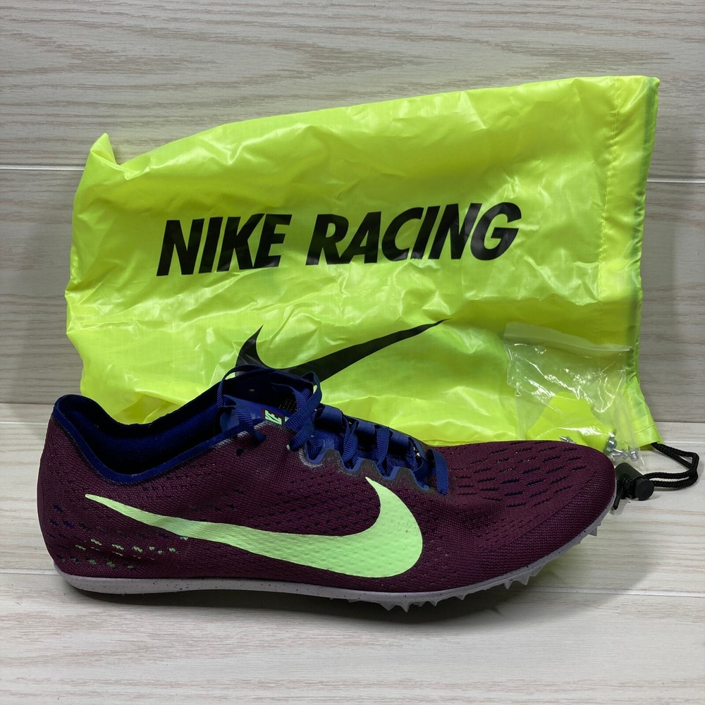 Nike Zoom Victory 3 Track‎ Spikes Bordeaux Volt Men's Size 13 835997-600